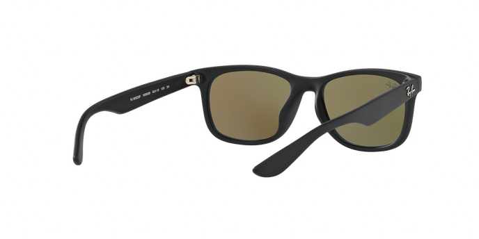 Ray Ban RJ9052SF 100S55 MATTE BLACK Blue Mirror