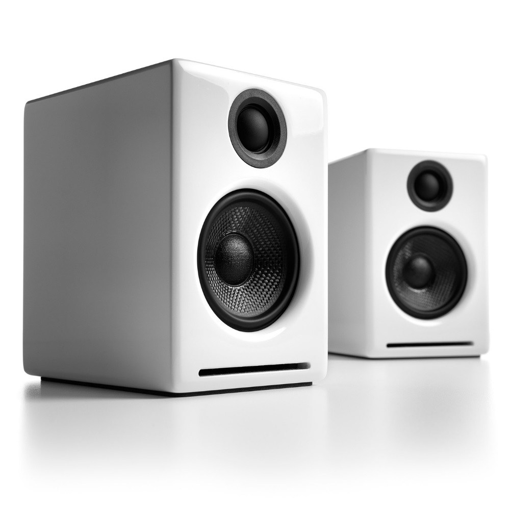 Audioengine a2+ wireless (สีขาวเงา) ลำโพงแบบ Desktop Speaker จิ๋วแต่แจ๋ว รองรับบลูทูธ มีDACในตัว