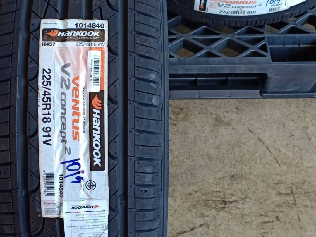 ยางใหม่ HANKOOK V2CONCEPT2 225/45-18 เส้น 2500 เท่านั้น