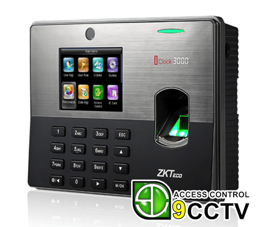 เครื่องสแกนลายนิ้วมือ ยี่ห้อ ZK Teco รุ่น I-Clock3000/ID