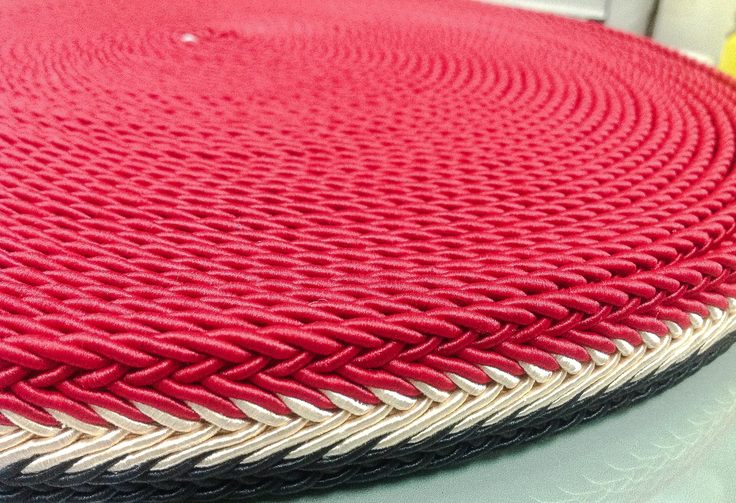 เปียสายกระเป๋า แดง-ครีม-ดำ