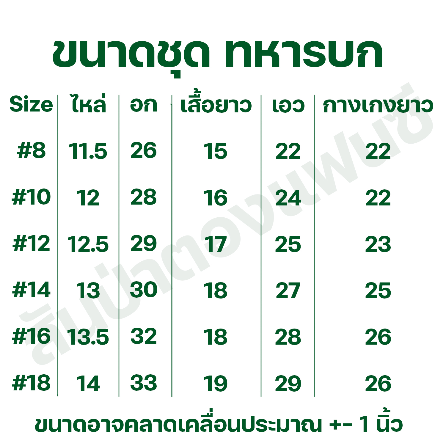 ชุดทหารบก ชุดอาชีพเด็ก ชุดเครื่องแบบทหารเด็ก ชุดผบ.ทบ.