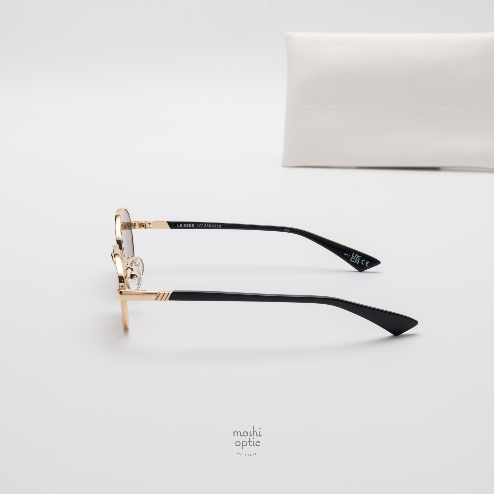 แว่นกันแดด Le Specs LSU2552231 LE BEBE Gold Crimson Tint สำเนา