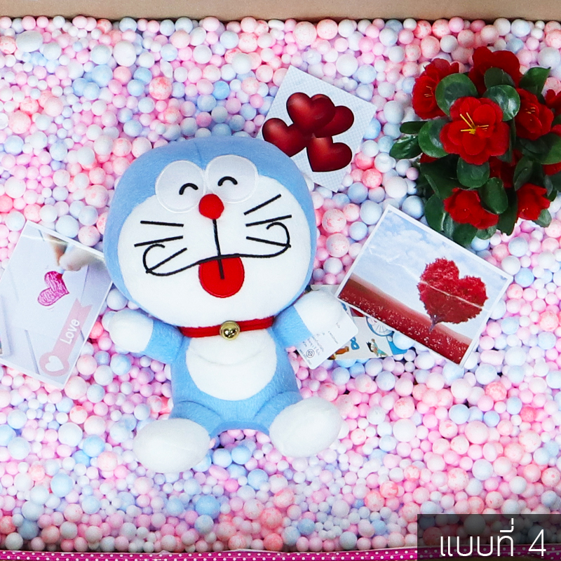 เซ็ตเซอร์ไพรส์ ตุ๊กตาโดเรม่อนยิ้ม+โดเรม่อนหลับตา size7 นิ้ว(2ตัว งานลิขสิทธิ์แท้100% (กล่องเปิดา-พร้อมห่อของขวัญ-พร้อมเม็ดโฟมคละสี)