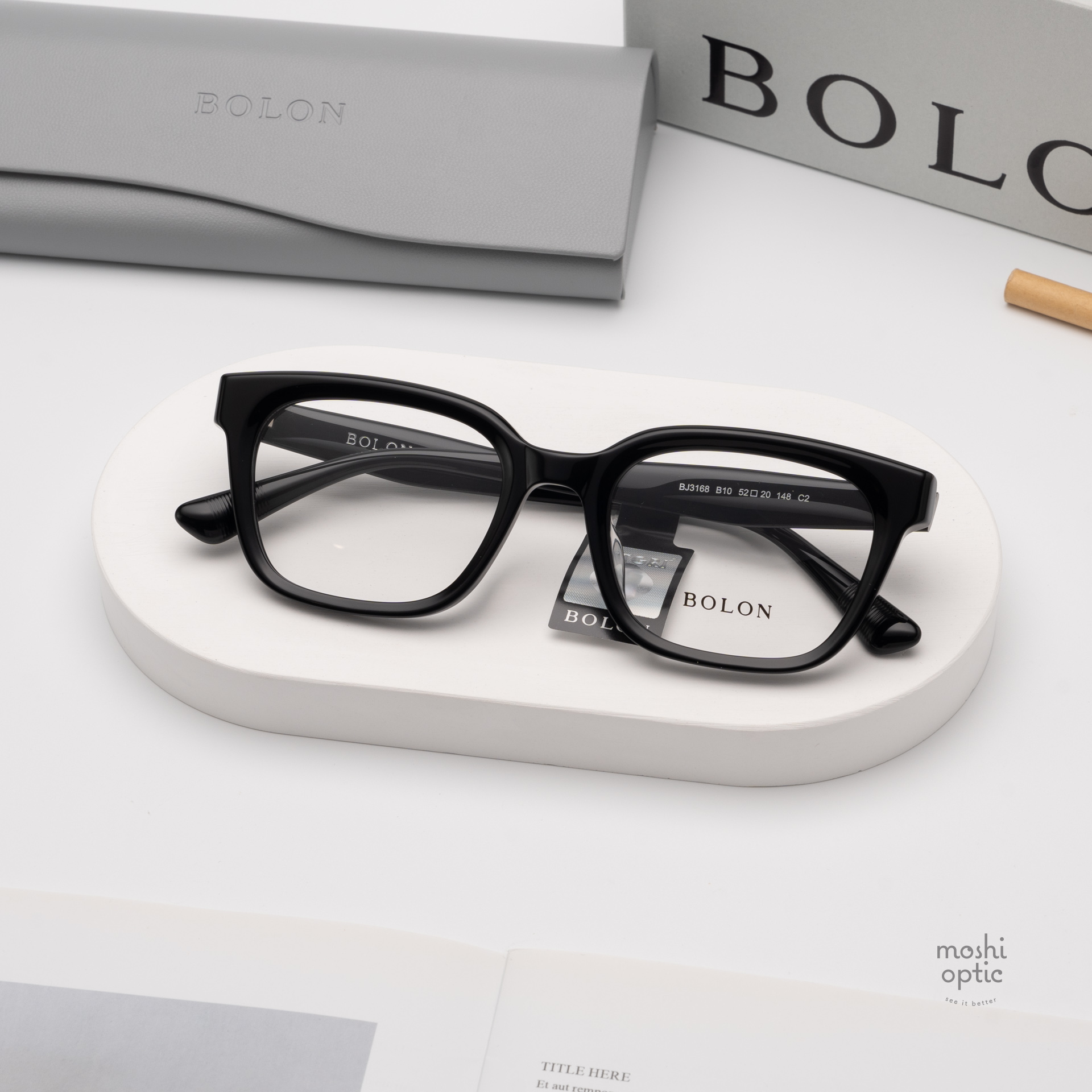 แว่นสายตา BOLON รุ่น SHOREDITCH BJ3168 B10 Gloss Black