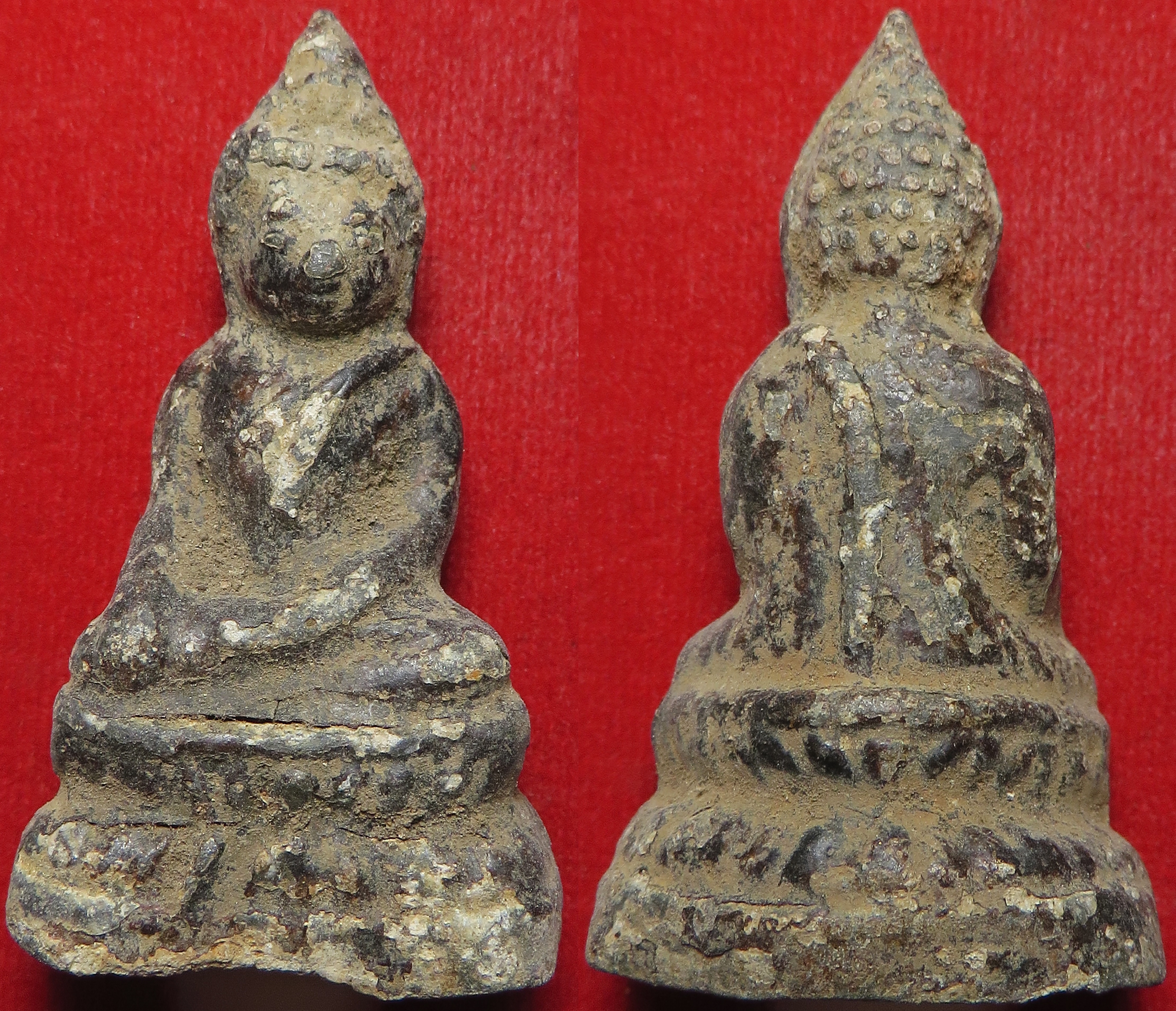 1255 พระบูชา (หนา) สมัยกรุงรัตนโกสินทร์ เนื้อชินตะกั่วน้ำนม ลงรัก (รับประกัน พระแท้ + ส่งฟรี ทั่วประเทศ)