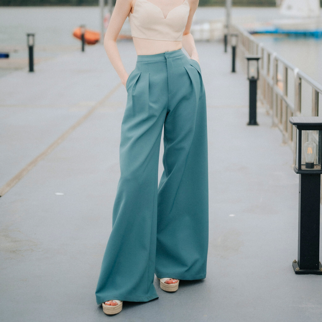 Lism P-017 Power Curve Pants กางเกงขากว้างสุดหรู