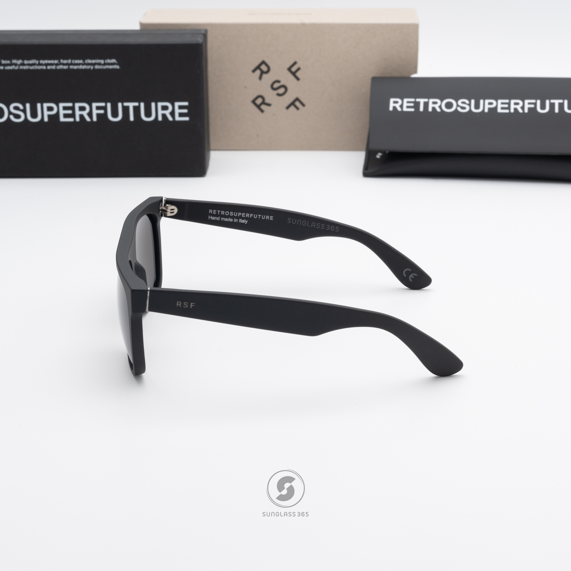 แว่นกันแดด SUPER SP RJ4 RSF Icons Flat Top Black Matte