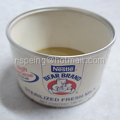 กระป๋องนมตราหมีใบใหญ่ (ไม่มีฝา)