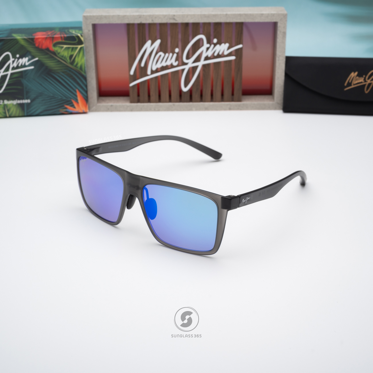แว่นกันแดด Maui Jim HONOKALANI MJ B455 14 Blue Hawaii
