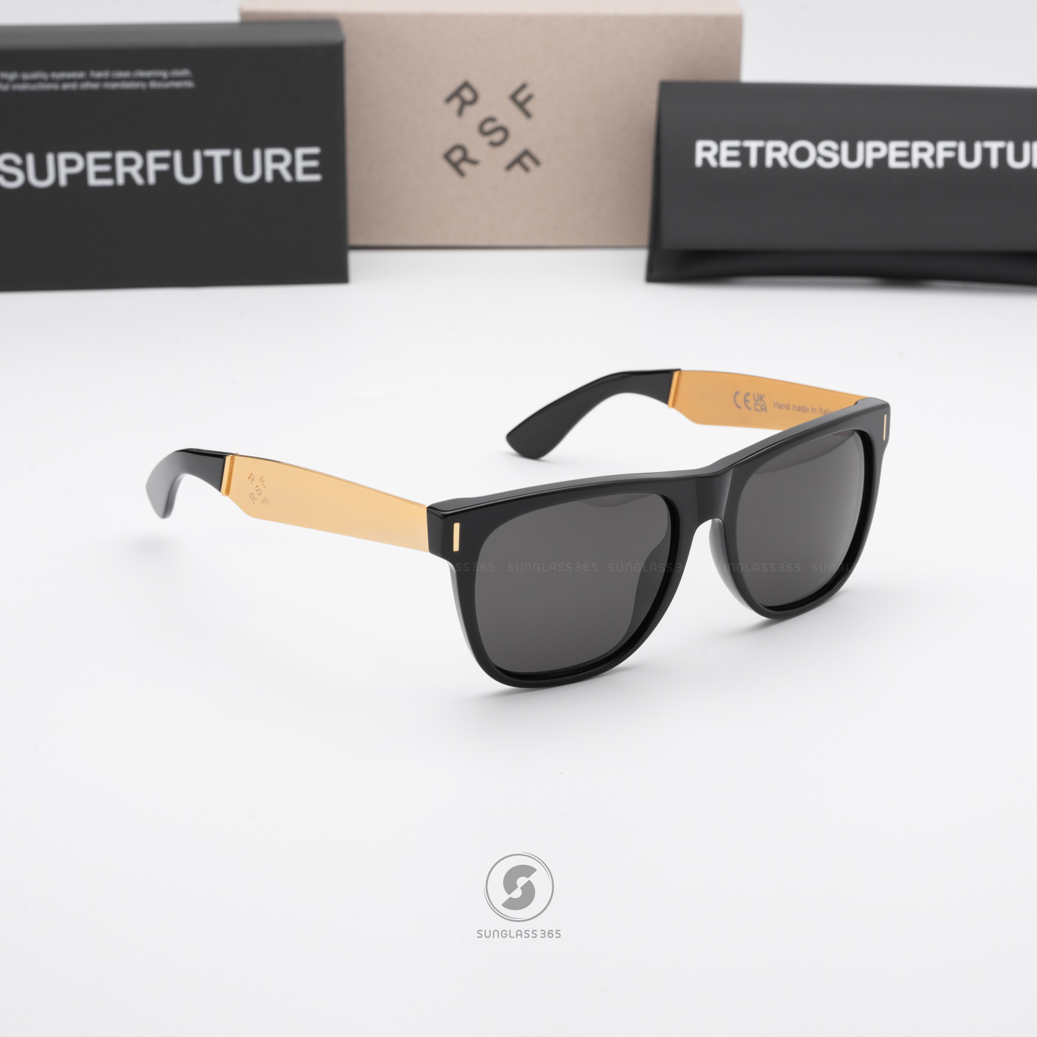 แว่นกันแดด SUPER SP 6DZ Classic Francis Black Gold