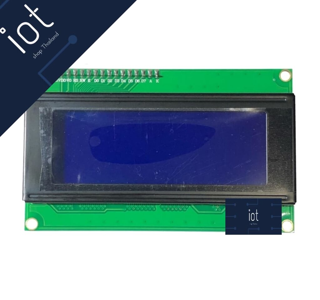 20x4 LCD with backlight (Blue Screen)