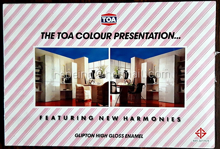 แคตตาล็อคสี (ไม่ได้ขายสี) The TOA Colour Presentation...Glipton High Gloss Enamel