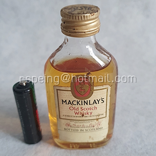 เหล้าขวดเล็ก เหล้าแท้ขวดแก้ว Mackinlay's Old Scotch Whisky