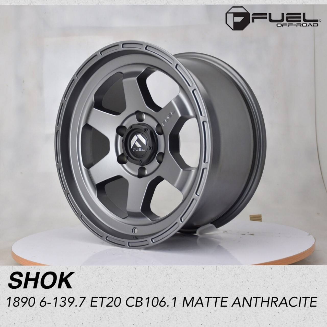 ล้อแม็ก USA. แท้ FUEL SHOK D664 18x9.0 6x139.7 ET+20 ราคาพิเศษ