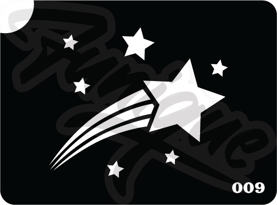 SET 12 Stencil บล็อกสติกเกอร์ รอยสักกากเพชร เพ้นท์กากเพชร กลิตเตอร์ Funique สติ๊กเกอร์ แบบลาย DIY งานประดิษฐ์