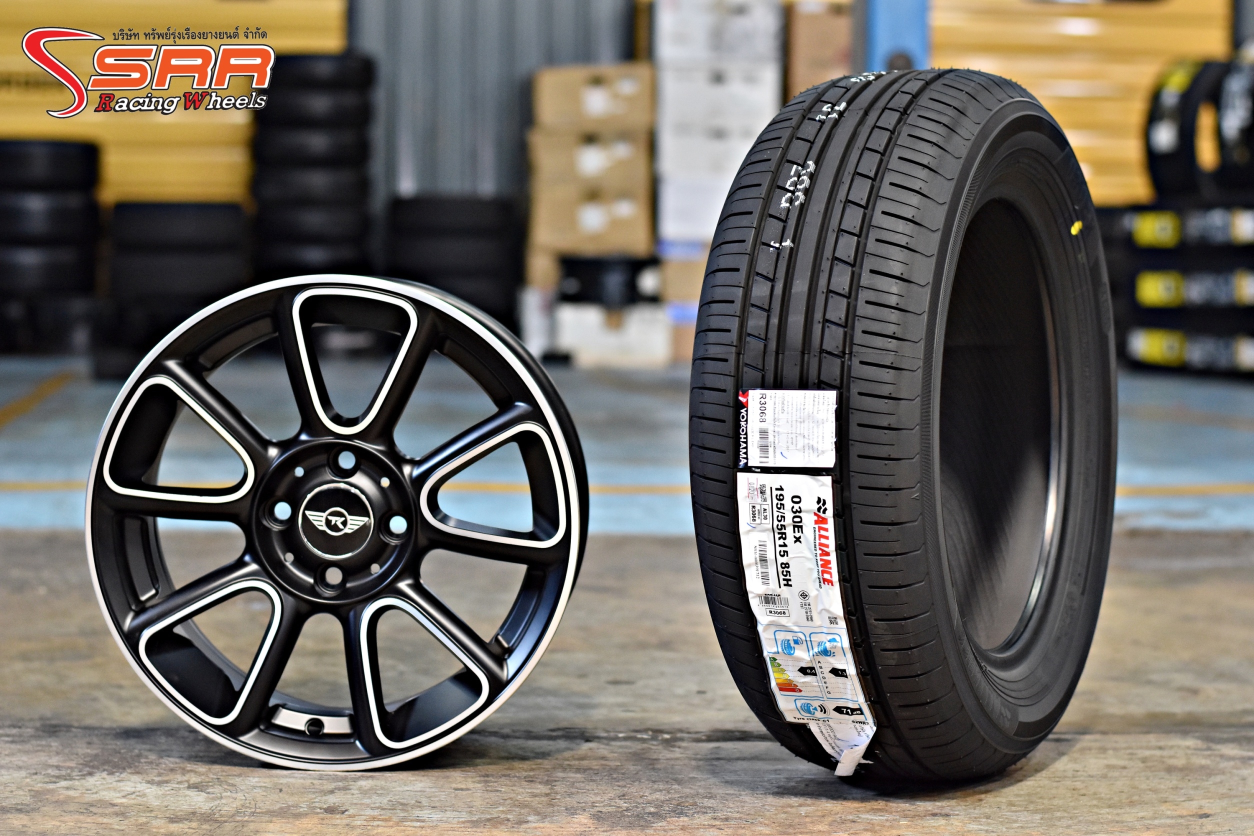 ล้อ TK DOLPHIN ขอบ15 พร้อมยาง YOKOHAMA ชุดละ 19,000 บาท