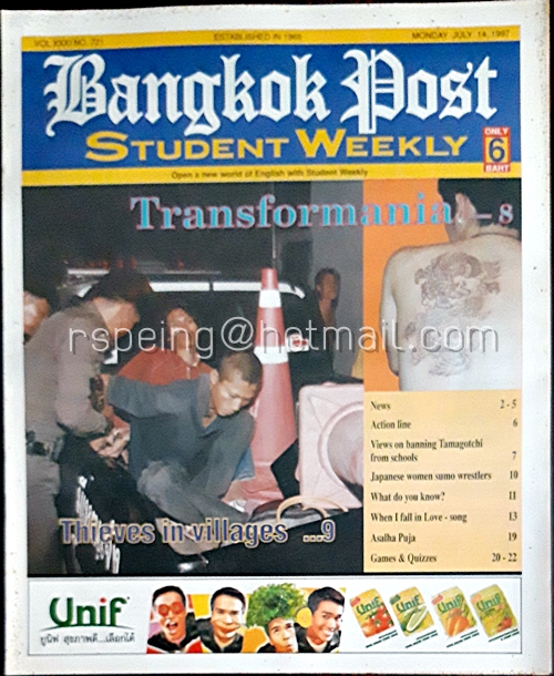Student Weekly Vol.XXXI No.721 Monday 14 July 1997
