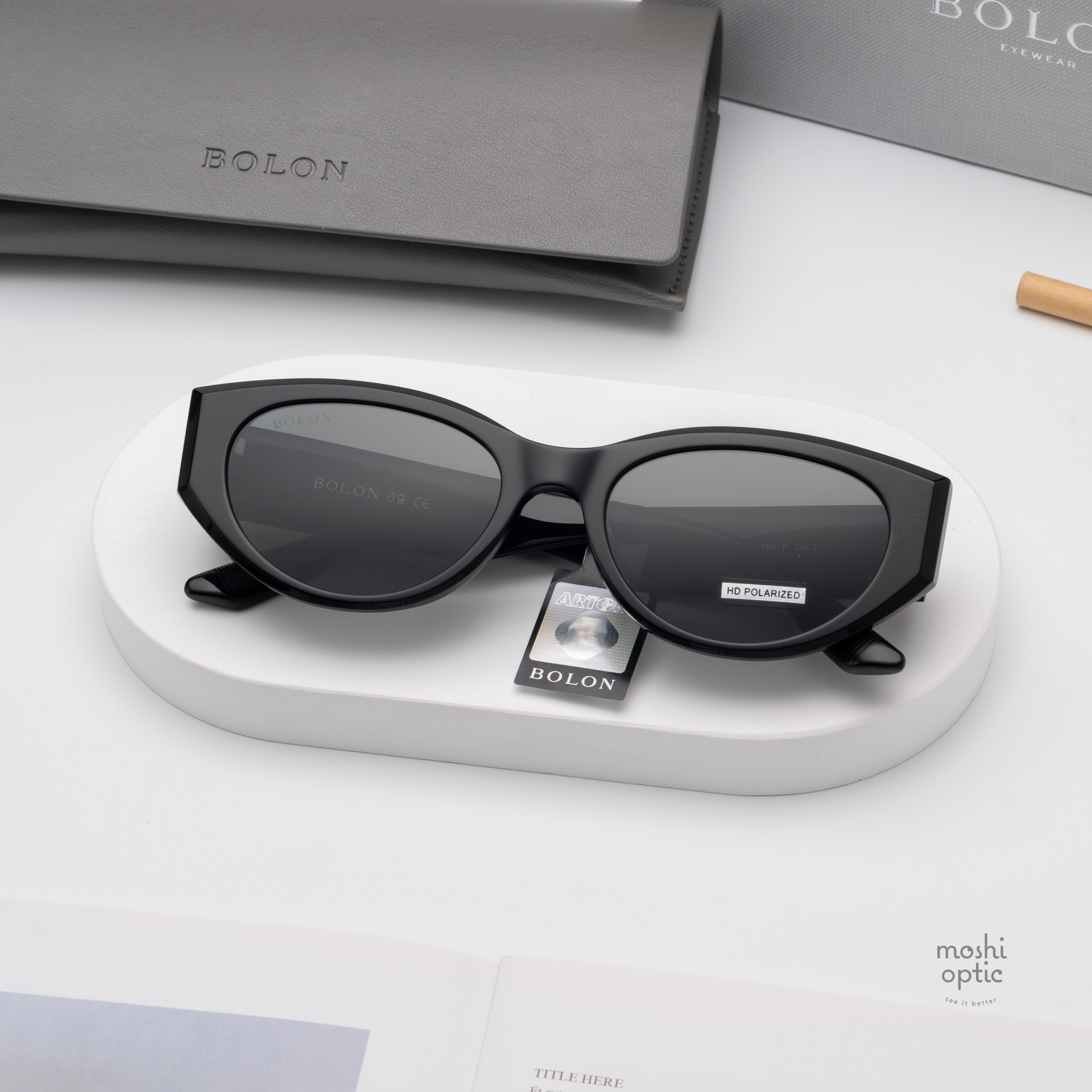 แว่นกันแดด BOLON รุ่น BL3208 Tulum C10 Shiny Black