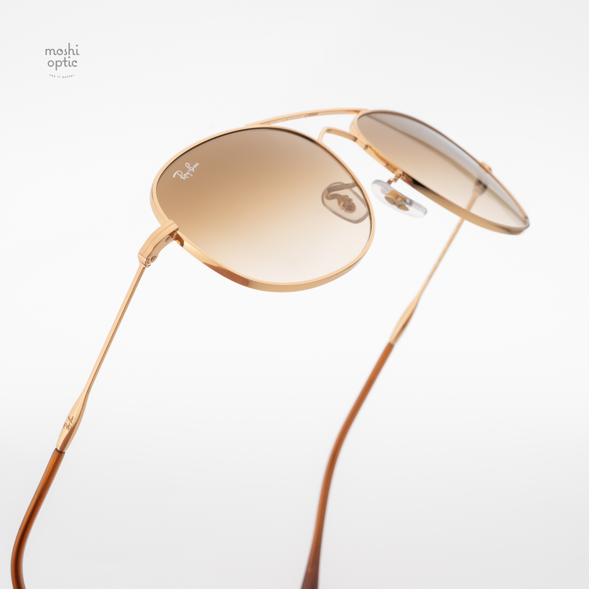 Ray-Ban RB3735 Bain Bridge 001/51 Arista Gold