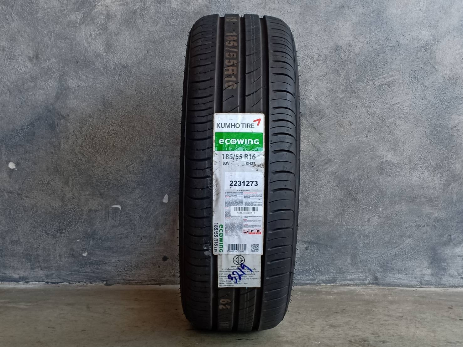 KUMHO 185/55R16 ECOWING KH27 83V MADE IN VIETNAM