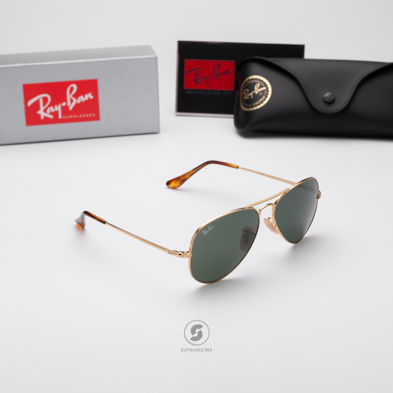 Ray Ban Aviator RB3689 914731 Crystal Green