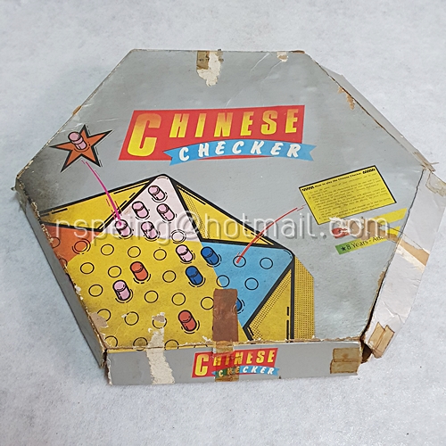 ของเล่นวินเทจ หมากรุกจีน (หมากไม่ครบ) Chinese Checkers Game