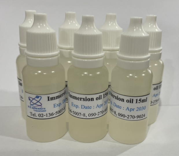 น้ำยาเช็ดเลนส์ 15 มล. (Immersion oil 15ml)