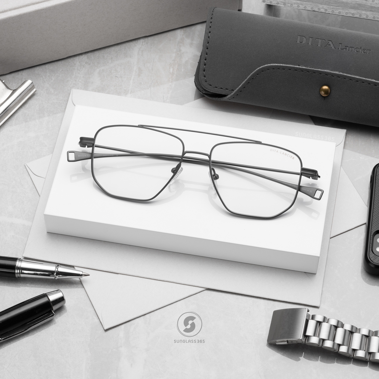 แว่นสายตา DITA LANCIER DLX115 A 03 with Blue Control Lens