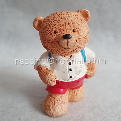 ฟิกเกอร์เรซิ่น หมีไปโรงเรียน