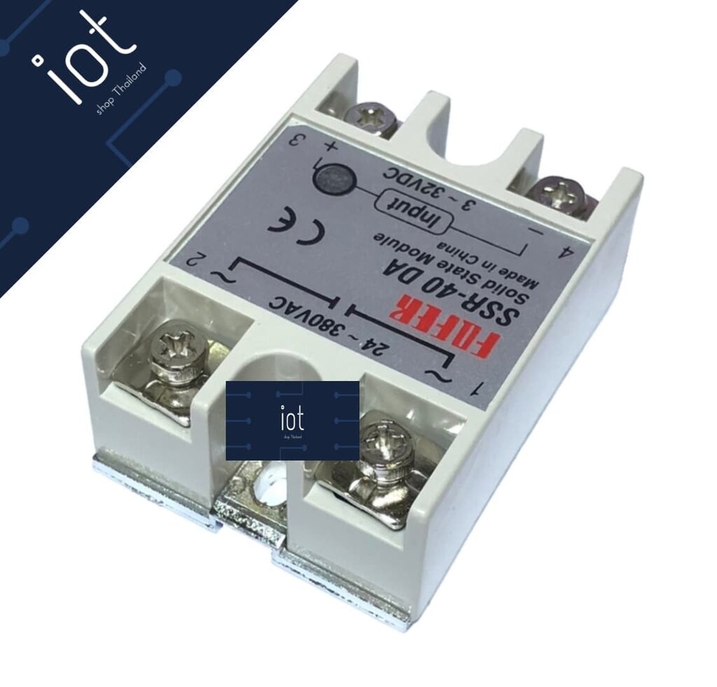 Solid State Relay SSR-40DA Input 3-32VDC Output 24-380VAC