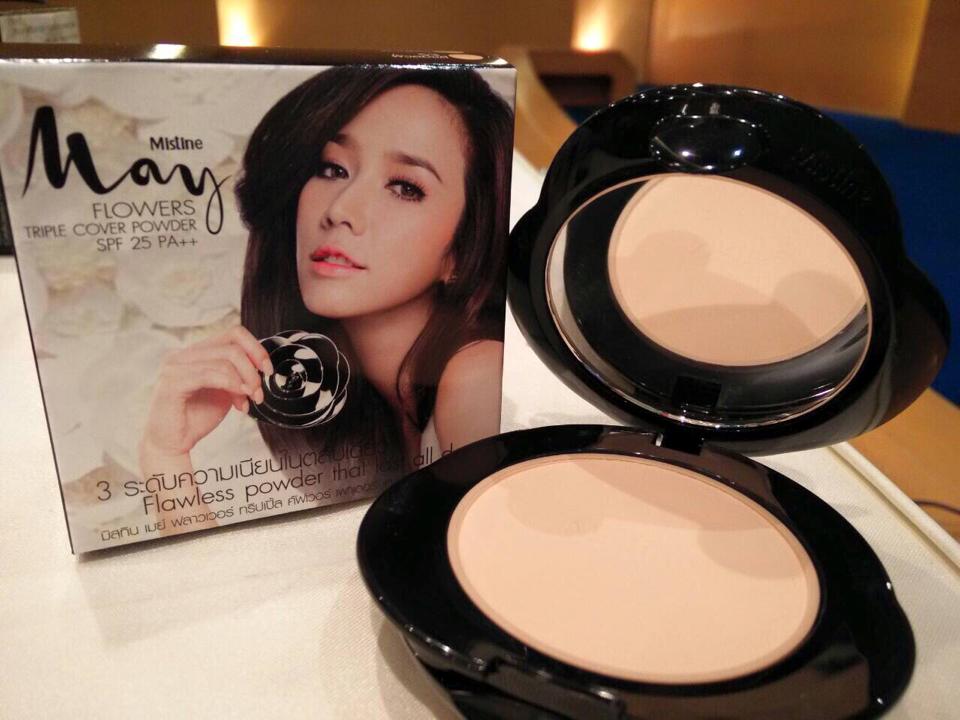 แป้งมิสทีน เมย์ ฟลาวเวอร์ ทริปเปิ้ล คัฟเวอร์ เพาเดอร์ เอสพีเอฟ 25 พีเอ++