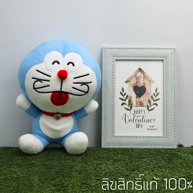 เซ็ตของขวัญ เซอร์ไพรส์ เม็ดโฟม ตุ๊กตา โดเรม่อน 7นิ้ว พร้อม กรอบรูป ขนาด 4x6นิ้ว ลิขสิทธิ์แท้ 100% ของขวัญเปิดฝาครึ่งเอ