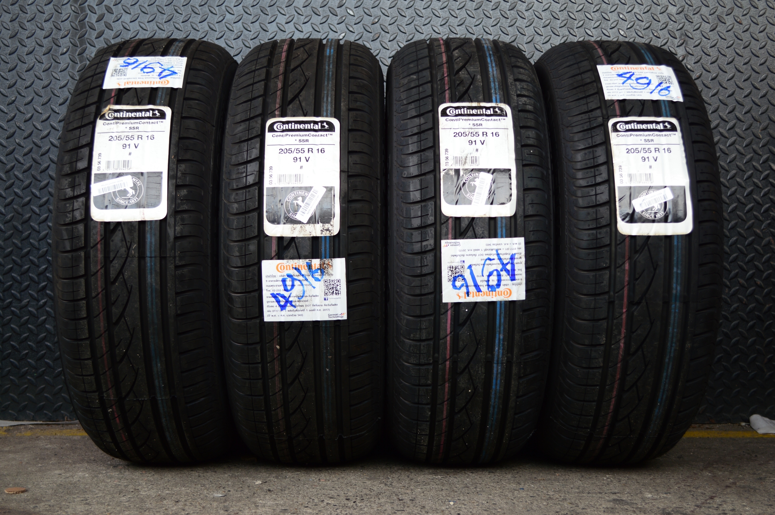 CONTINENTAL CONTACT SSR 205/55-16 เส้น 1750 ปกติ 7800
