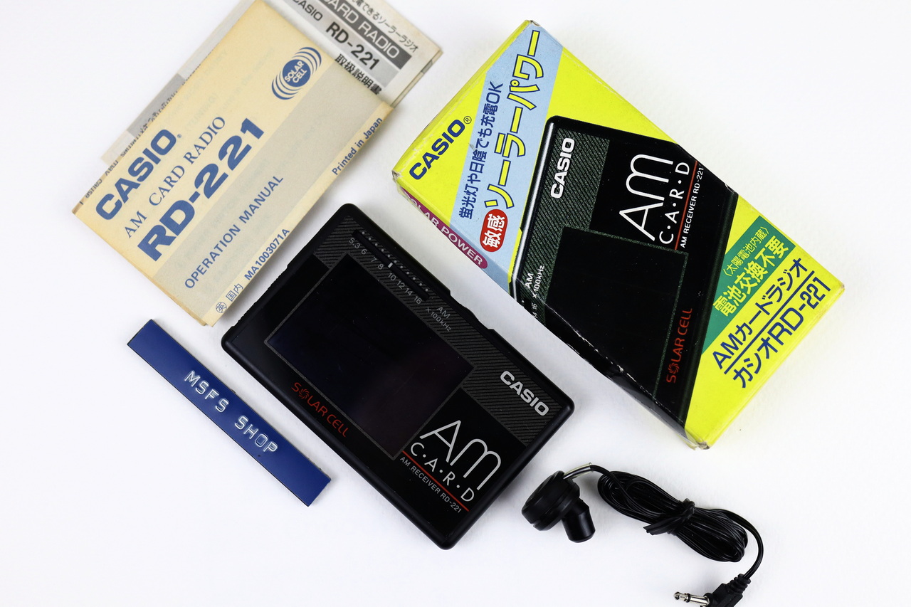 [Vintage] CASIO RD-221 AM Card Radio วิทยุ Solar Cell