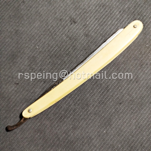 มีดโกนสะบัดหนัง Carl Schlieper "Eye Brand" Solingen #13 วินเทจแท้ พร้อมปลอกผ้าเดิม