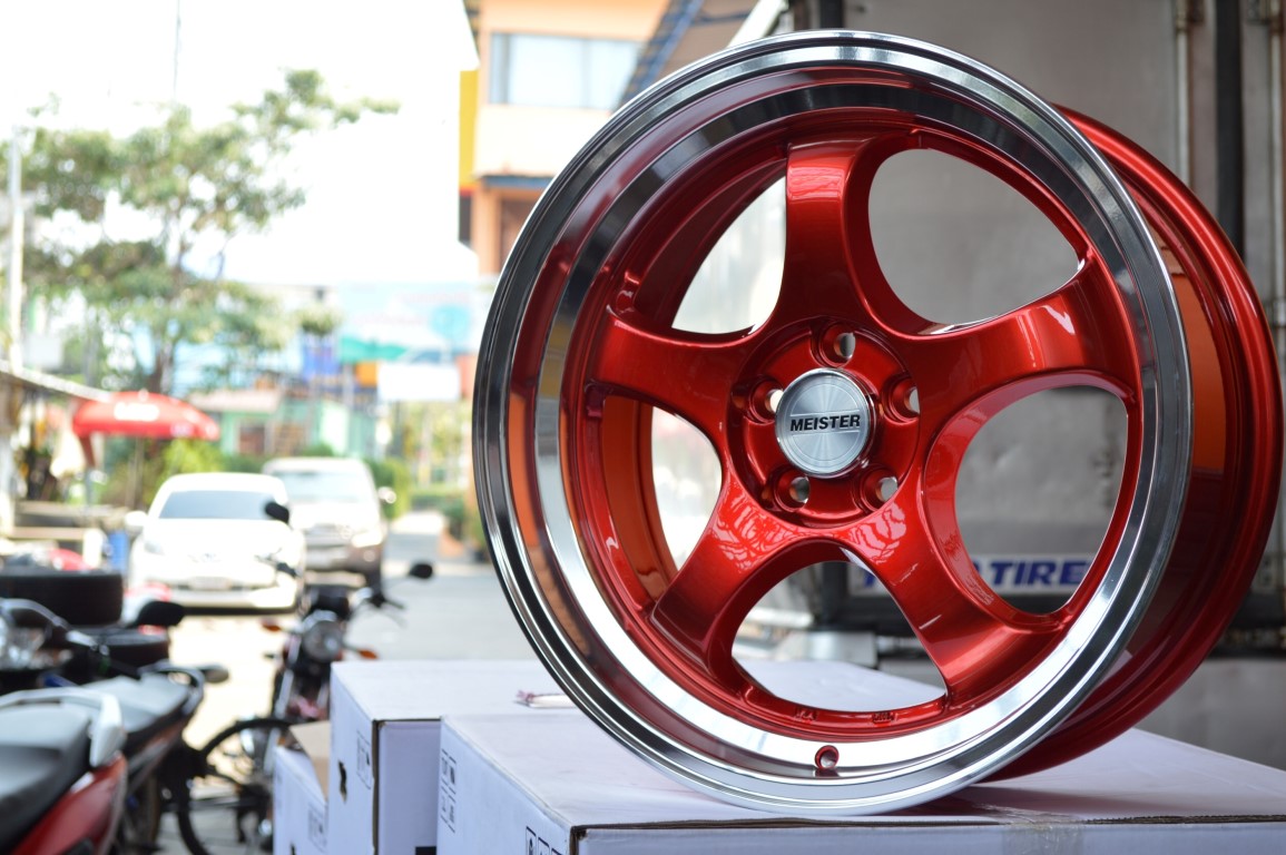 ล้อใหม่ W WORK S1 ขอบ17 สีแดงแก้ว ราคาถูก มีทุกสเป็ค
