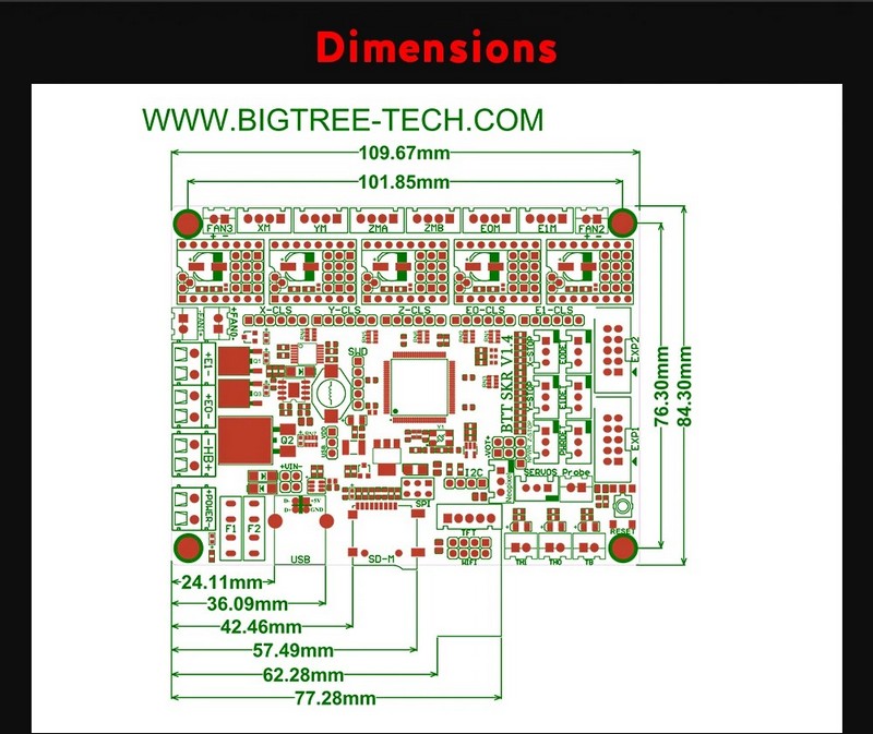 BIGTREETECH SKR V1.4 32 Bit Control Board ARM CPU 32bit