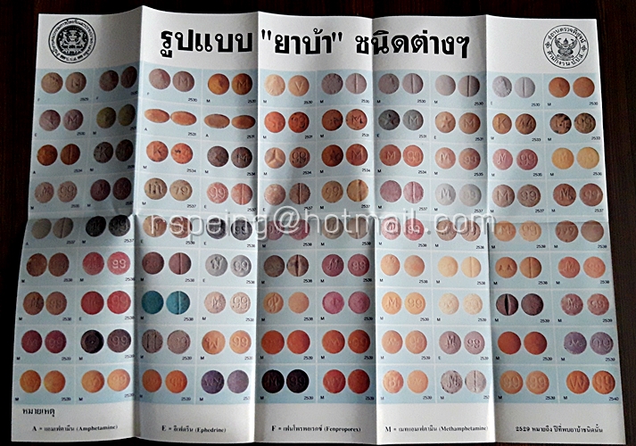 โบรชัวร์ ยาบ้า Methamphetamine