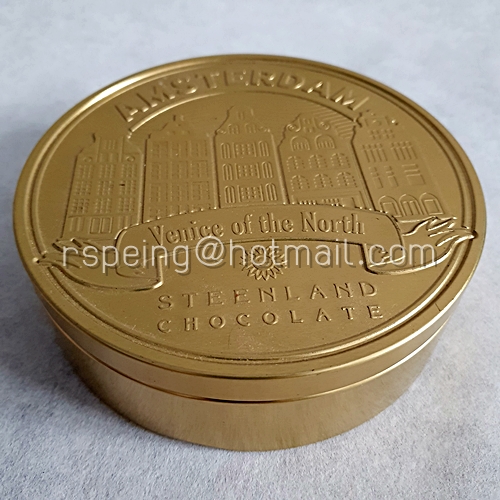 กล่องช็อกโกแลตทรงกลม Steenland Chocolate Amsterdam Venice of the North Netherland