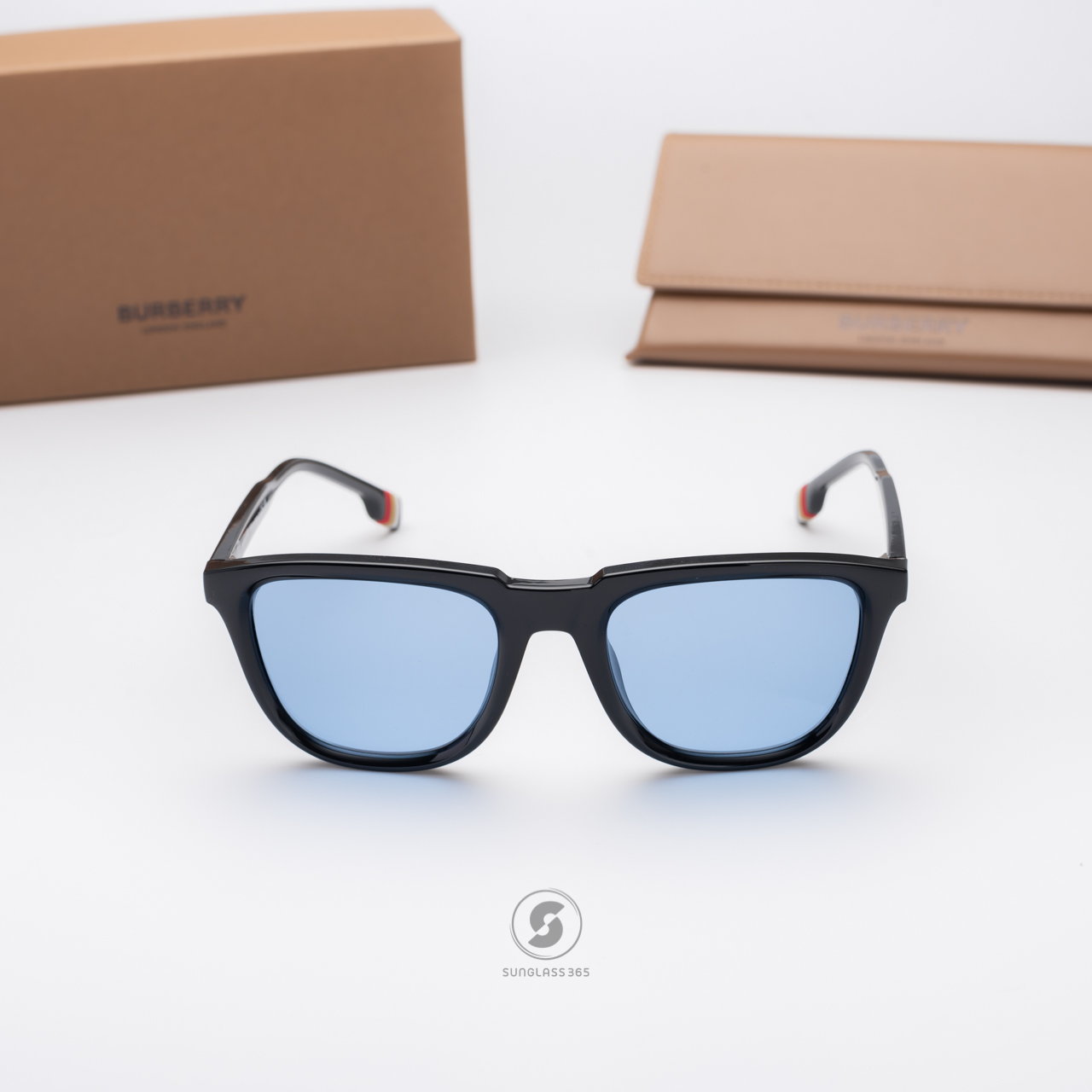 BURBERRY GEORGE BE4381U 300172 Black Light Blue