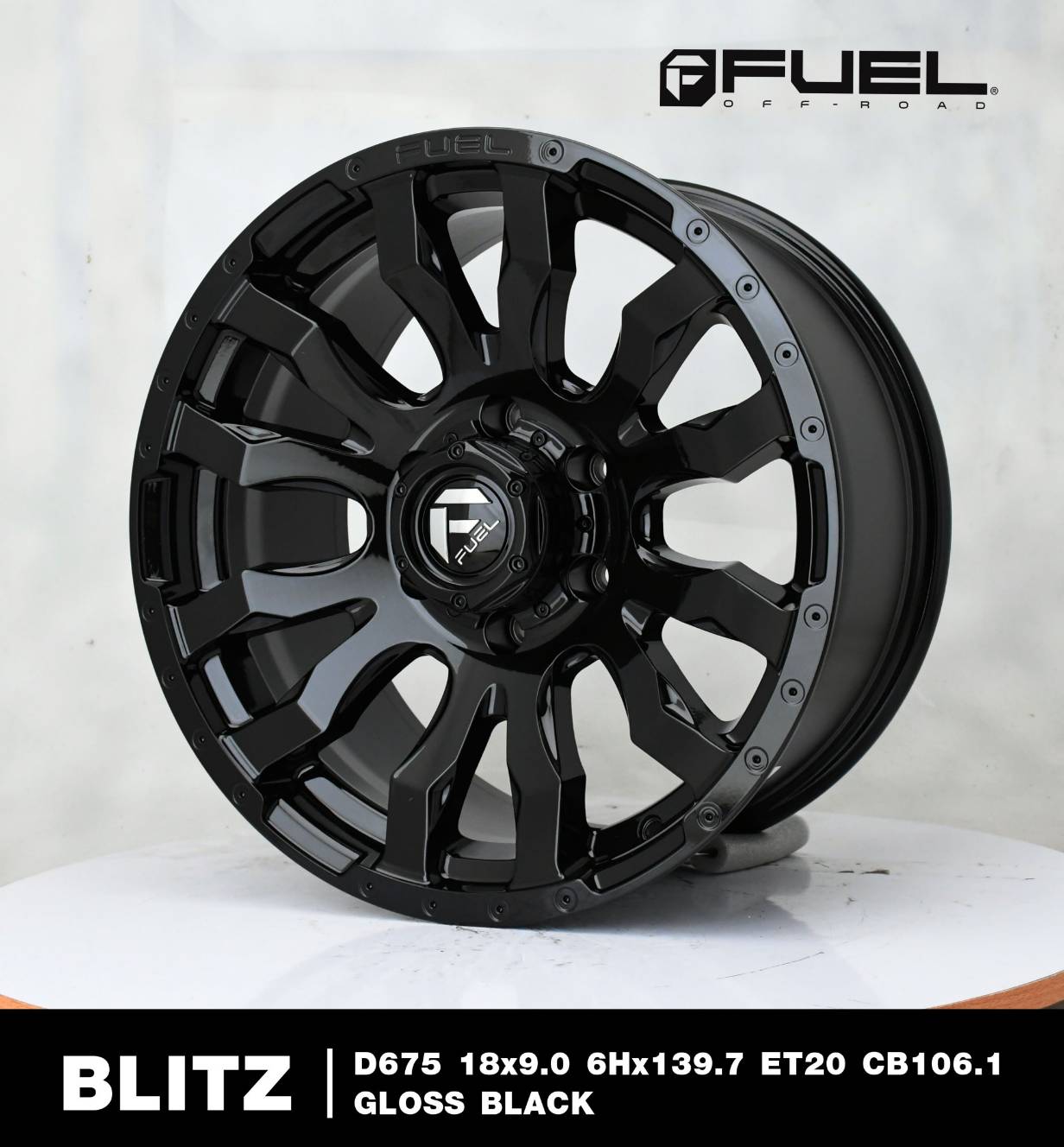 ล้อแท้ FUEL NICHE KMC ขอบ18 ราคาเริ่มต้นวงละ 9000-14000 บาท