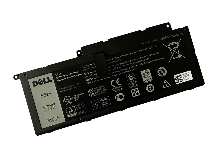 Battery Dell Inspiron 7537 58Whr Original F7HVR ลด ราคา พิเศษ แบตเตอรี่ โน๊ตบุ๊ค Dell Inspiron 7537 ตรงรุ่น
