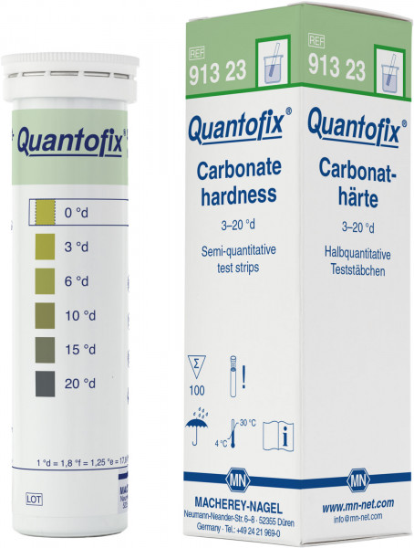 QUANTOFIX® Carbonate Hardness 91323 กระดาษทดสอบความกระด้างคาร์บอเนต หรือความกระด้างชั่วคราว