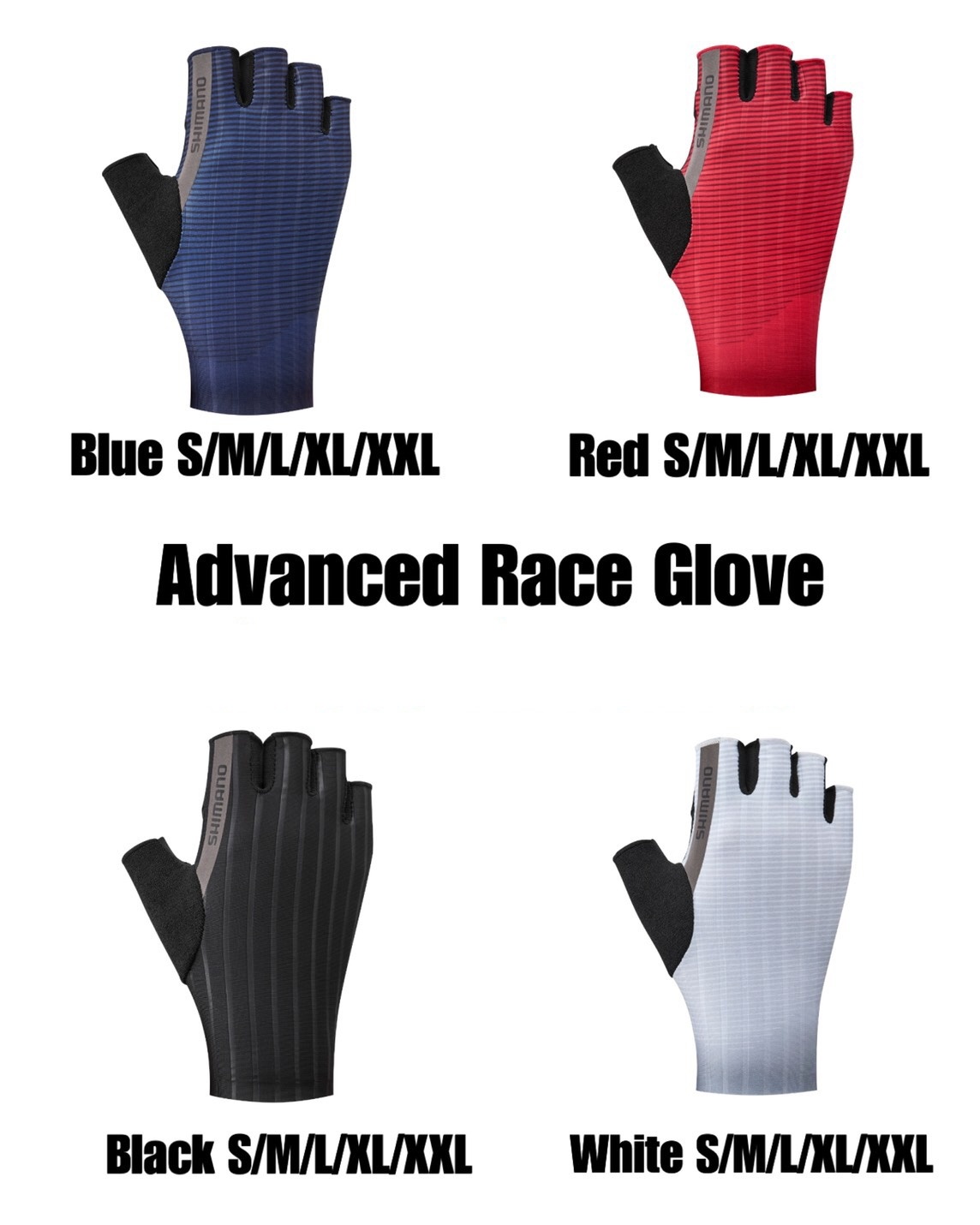 Shimano Advanced Race glove ถุงมือ ผู้ชาย รุ่น Advanced Race
