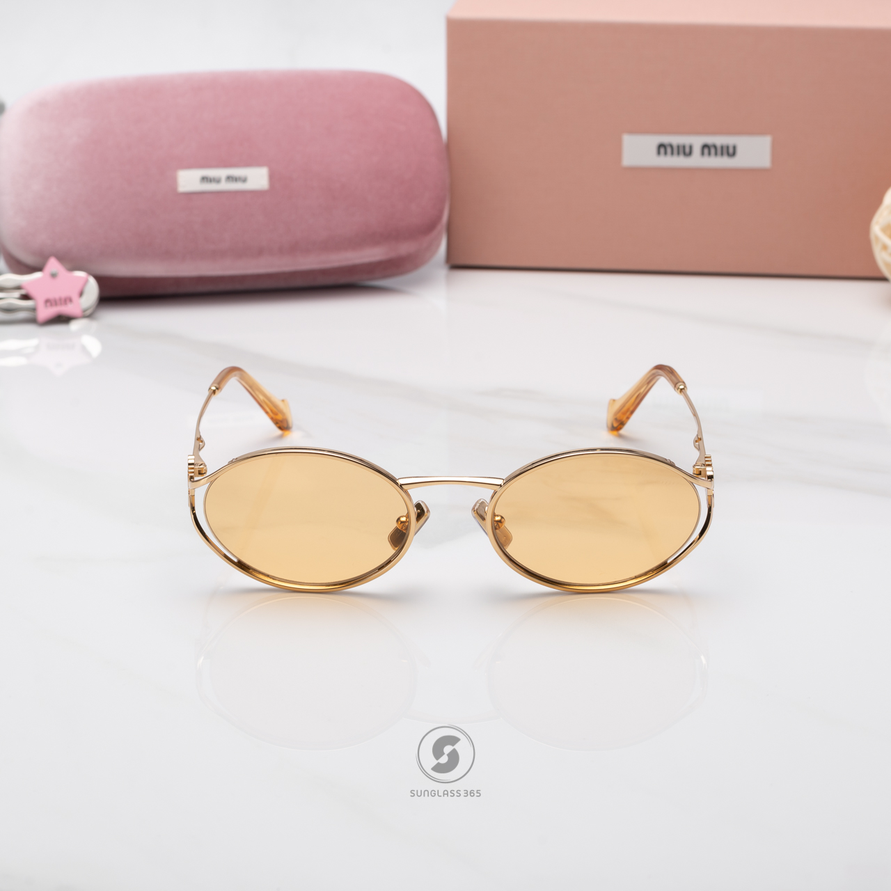 แว่นกันแดด Miu Miu Logo MU52YS 5AK10B