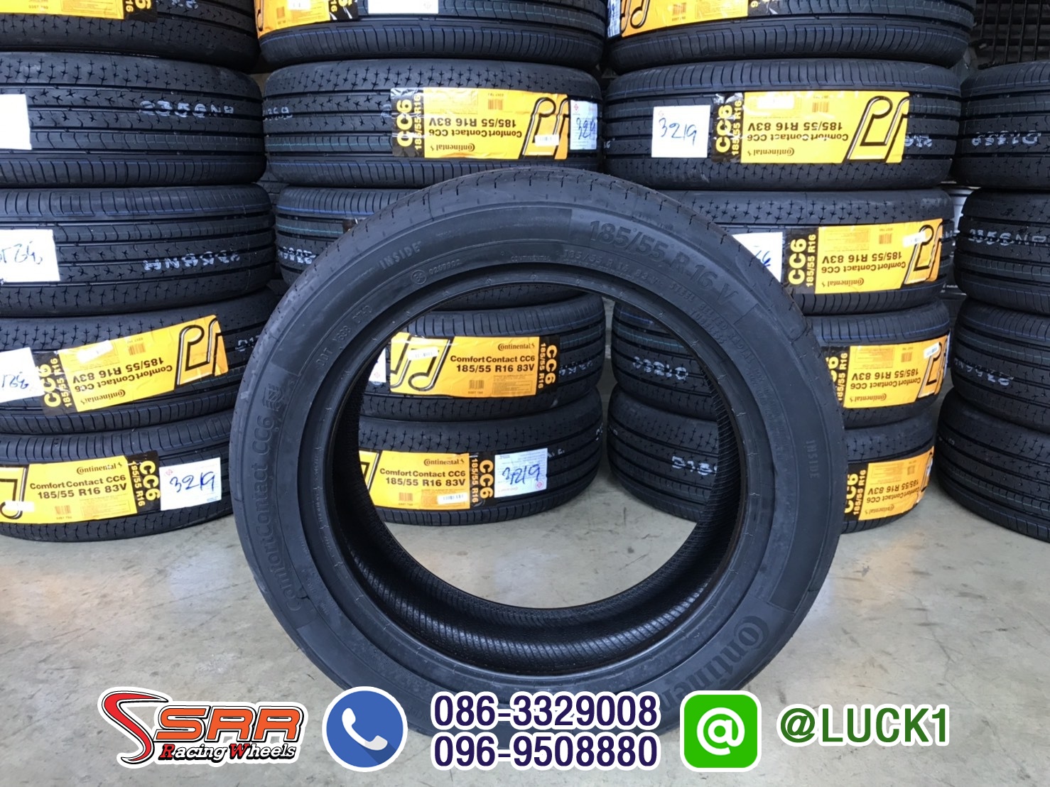 CONTINENTAL CC6 185/55-16 ปี19 ราคาถูก