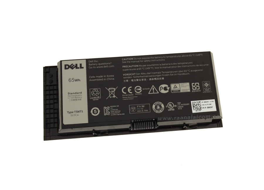 Battery Dell Precision M4600 Original T3NT1 ลด ราคา พิเศษ แบตเตอรี่ โน๊ตบุ๊ค Dell Precision M4600 65Whr ตรงรุ่น