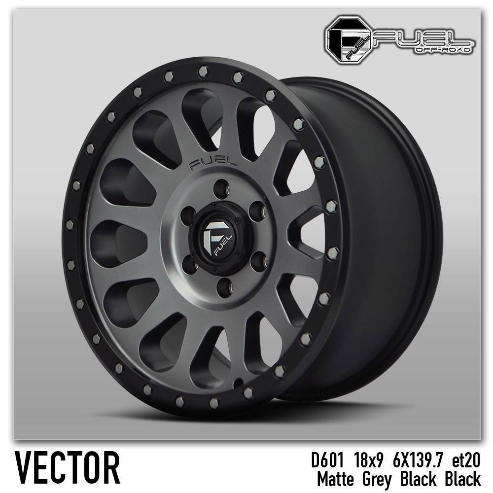 ล้อแม็ก USA. แท้ FUEL VETOR D601 18x9.0 139.7 ET+20 ราคาพิเศษ