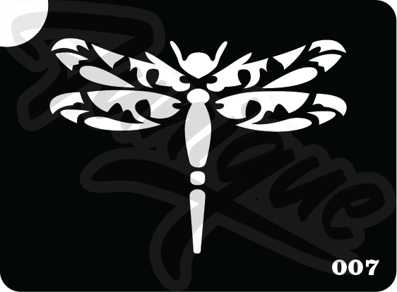 SET 7 Stencil บล็อกสติกเกอร์ รอยสักกากเพชร เพ้นท์กากเพชร กลิตเตอร์ Funique สติ๊กเกอร์ แบบลาย DIY งานประดิษฐ์